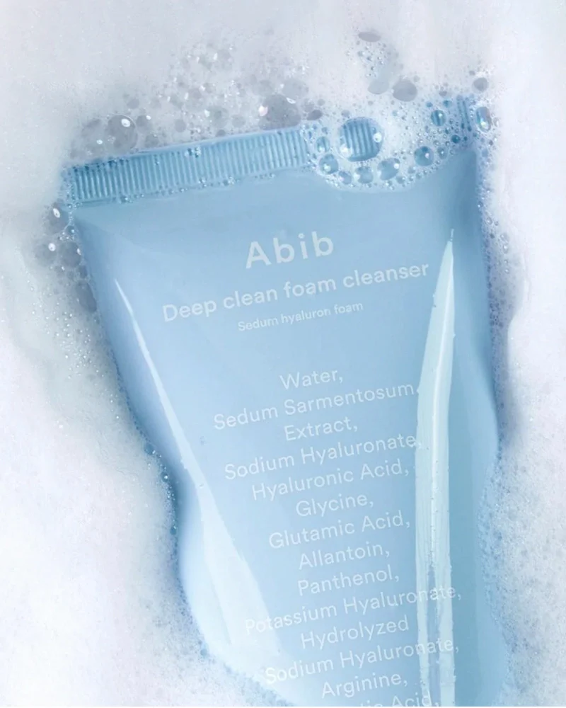 Abib Deep Clean Foam Cleanser Sedum Hyaluron Foam - Image 5