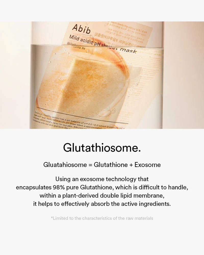 Abib Mild Acidic pH Sheet Mask Glutathiosome Fit - Image 5