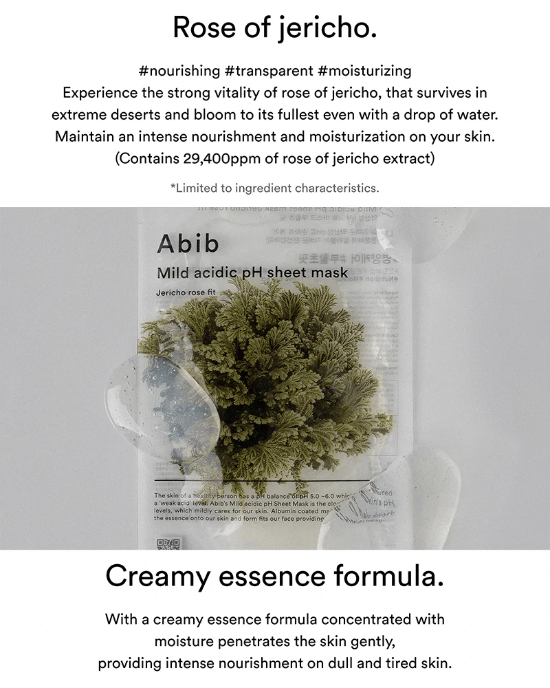 Abib Mild Acidic pH Sheet Mask #Jericho Rose Fit - Image 3
