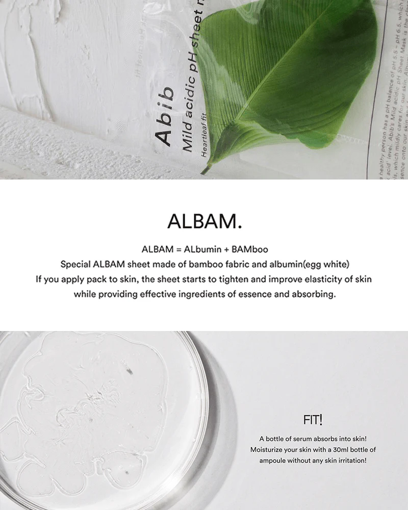 Abib Mild Acidic pH Sheet Mask #Heartleaf Fit - Image 5