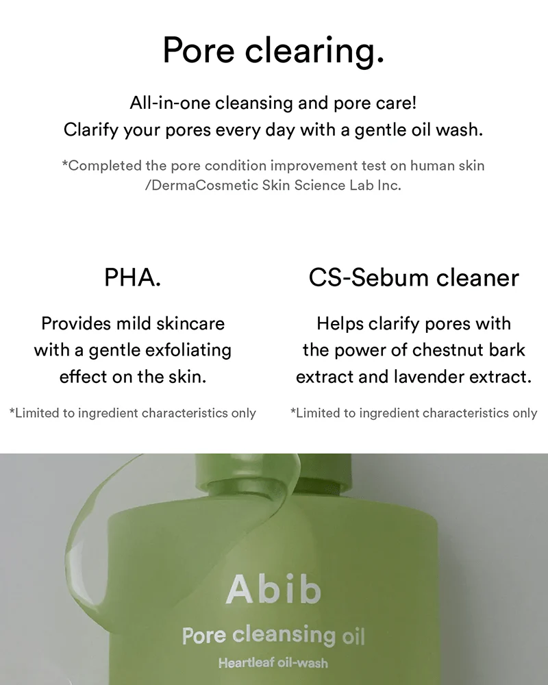 Abib Pore Cleansing Oil Heartleaf Oil Wash - Image 3