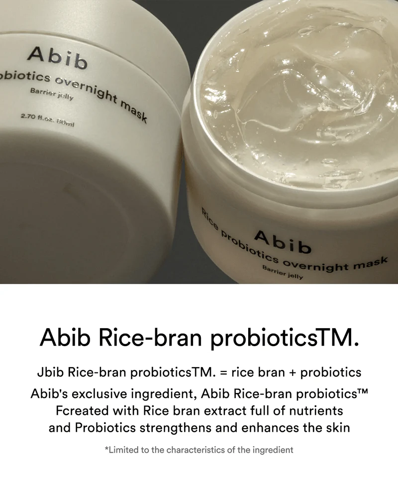 Abib Rice Probiotics Overnight Mask Barrier Jelly - Image 3