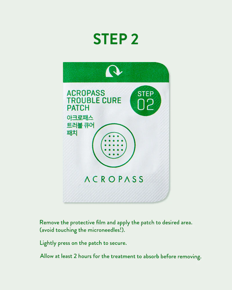 ACROPASS Trouble Cure (6 Skin Cleanser 6 Microdart Patches) - Image 10