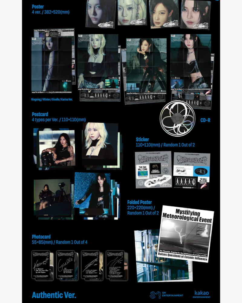 aespa - 1ST FULL ALBUM [Armageddon] (Poster Ver.) (4 Versions) - Image 2