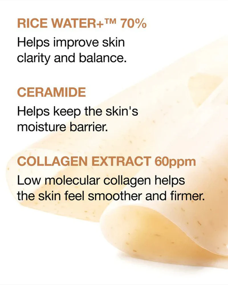 Anua Rice 70+ Ceramide Glow Collagen Mask - Image 6