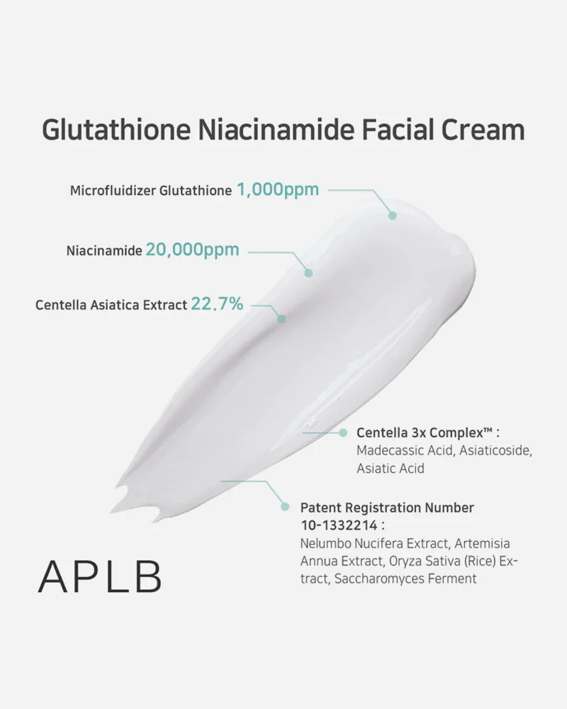 APLB Glutathione Niacinamide Facial Cream - Image 3
