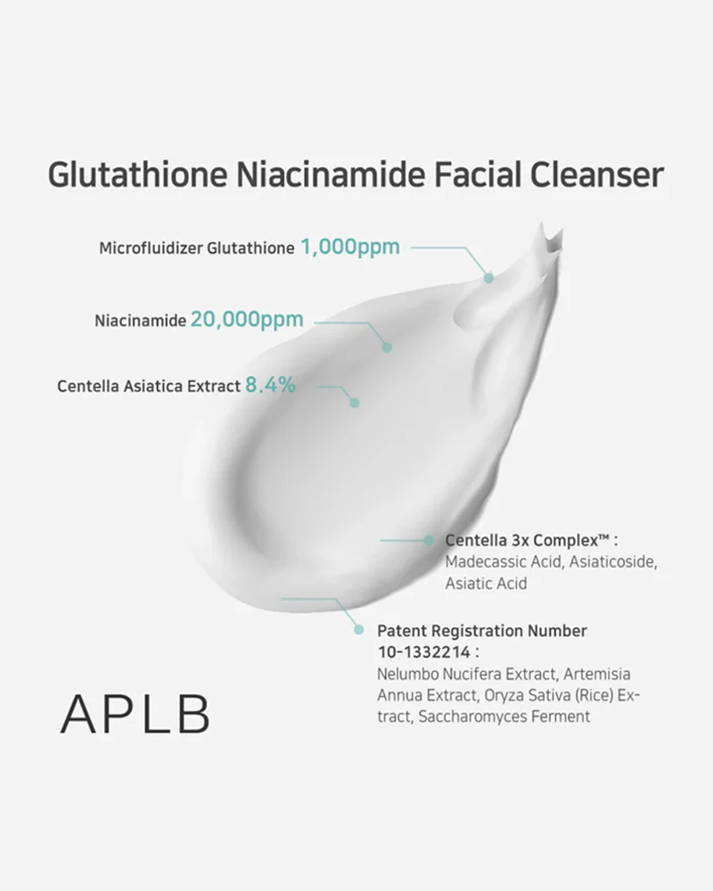 APLB Glutathione Niacinamide Facial Cleanser - Image 4
