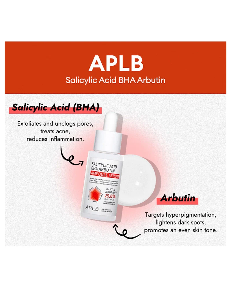 APLB Salicylic Acid BHA Arbutin Ampoule Serum - Image 4