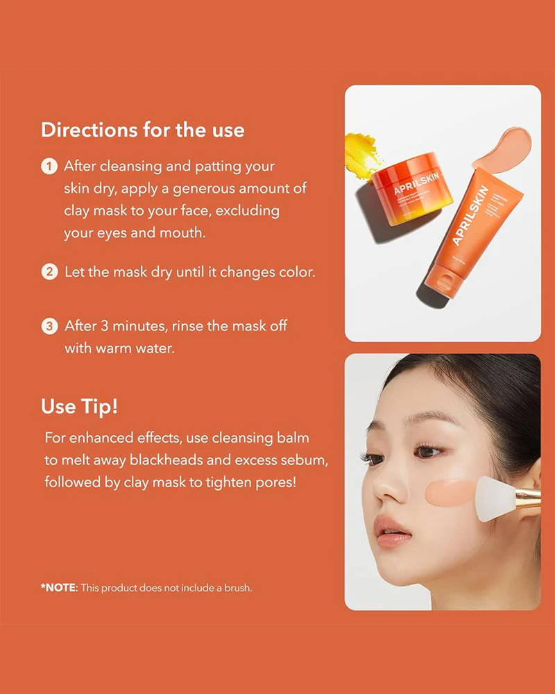 APRILSKIN Carrotene IPMP™ Quick Dry Pore Tightening Clay Mask - Image 6