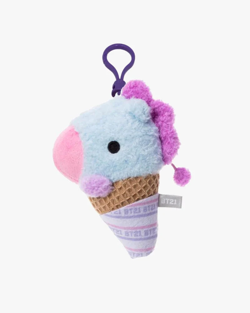 BT21 MANG BABY Ice Cream Plush Mascot Keychain - Image 2