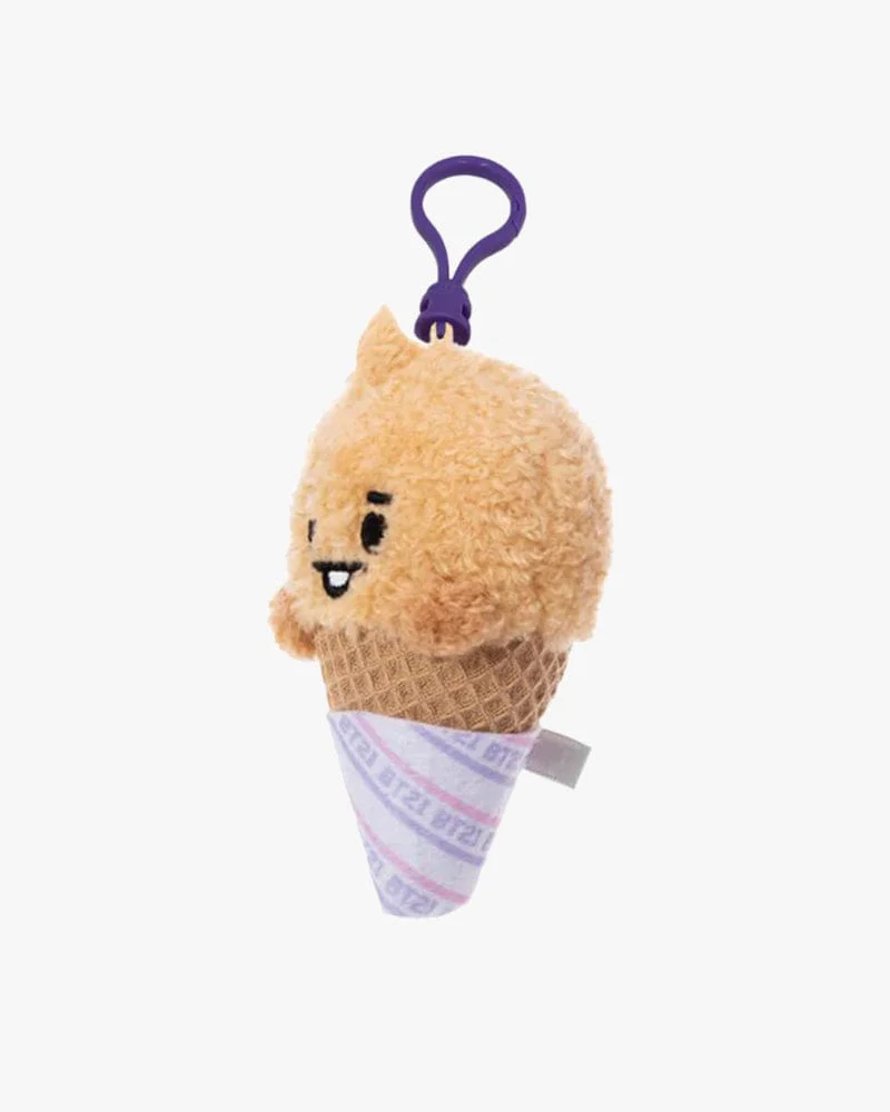 BT21 SHOOKY BABY Ice Cream Plush Mascot Keychain - Image 2