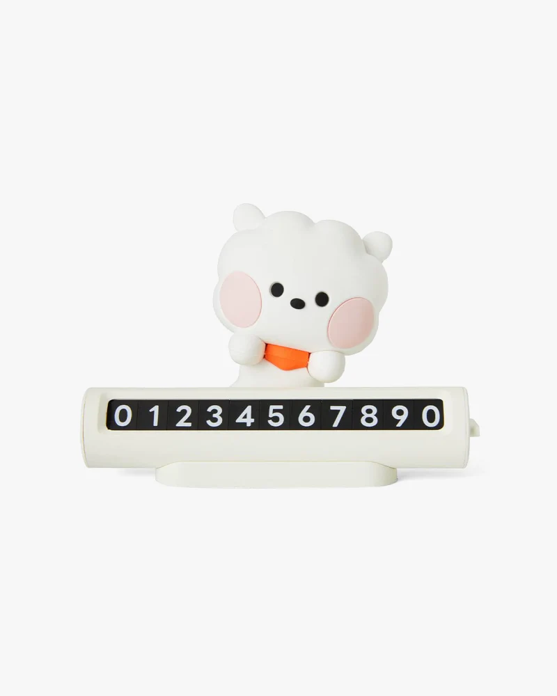 BT21 RJ minini Parking Phone Number Plate - Image 2
