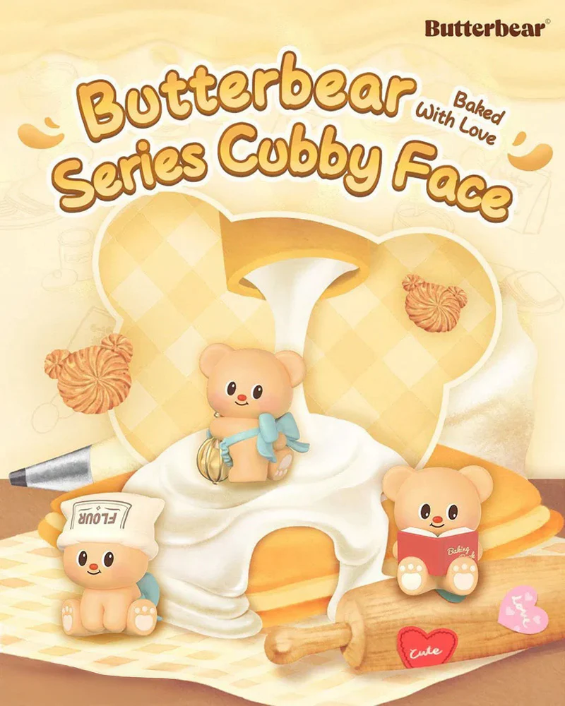Butterbear Baked with Love Series Chubby Face Blind Box