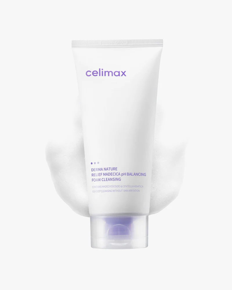 celimax Derma Nature Relief Madecica pH Balancing Cleansing Foam - Image 2