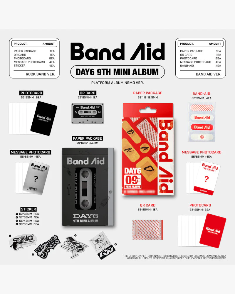 DAY6 - 9TH MINI ALBUM [Band Aid] (Platform Ver.) (2 Versions) - Image 2