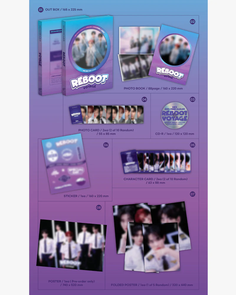 DKZ - 2ND MINI ALBUM [REBOOT] (2 Versions) - Image 3