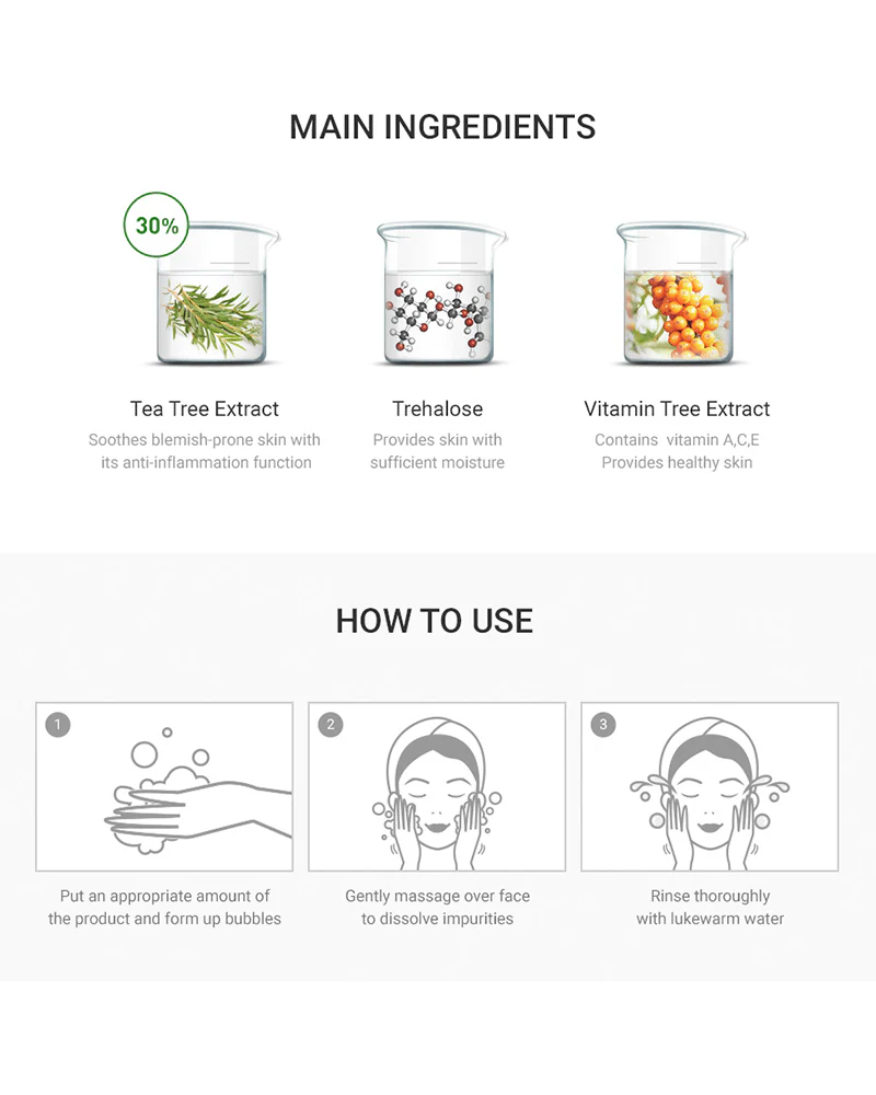 Dr. Ceuracle Tea Tree Purifine 30 Cleansing Foam - Image 6