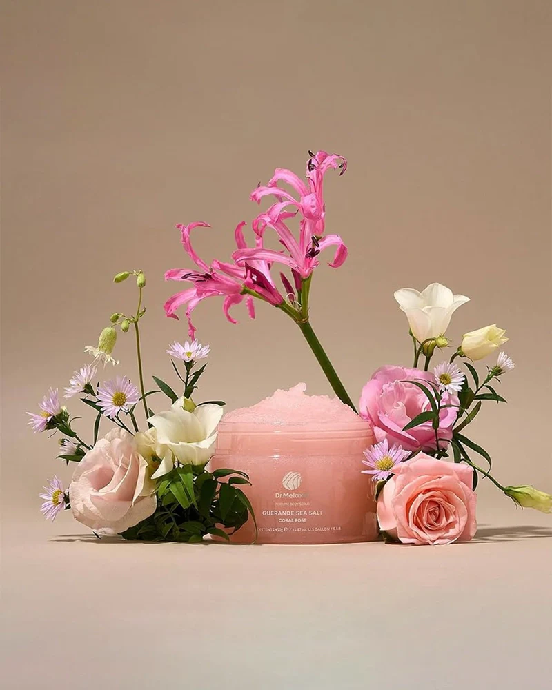 Dr. Melaxin Guerande Sea Salt Perfume Body Scrub #Coral Rose