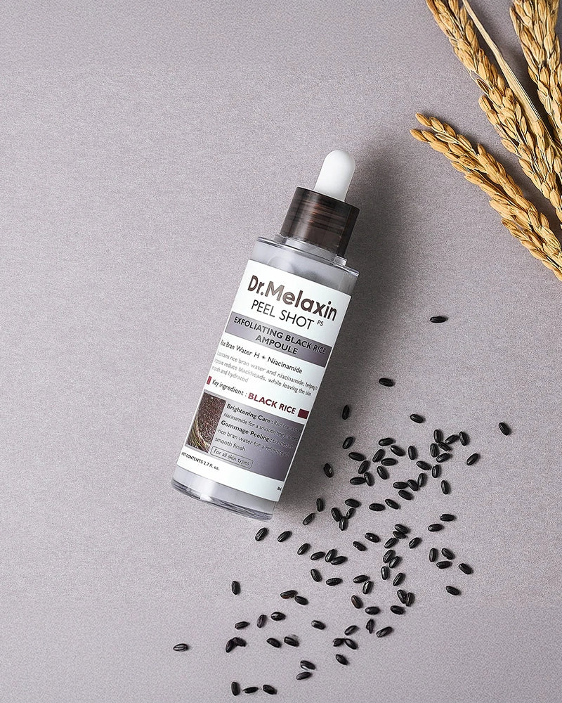 Dr. Melaxin Peel Shot Exfoliating Black Rice Ampoule - Image 2