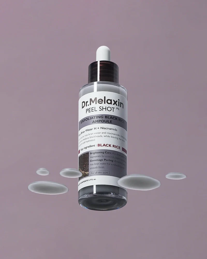 Dr. Melaxin Peel Shot Exfoliating Black Rice Ampoule - Image 3