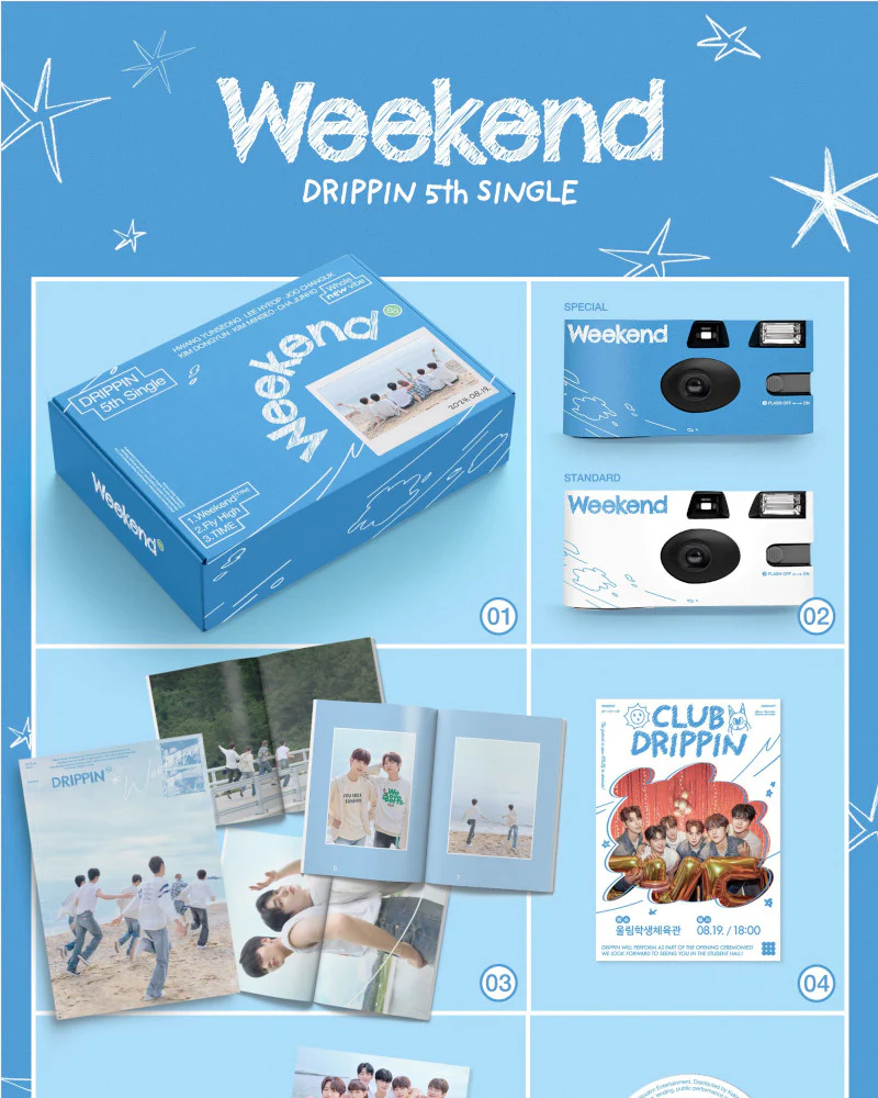 DRIPPIN - 5TH SINGLE ALBUM [Weekend] (Weekend Ver.) - Image 2