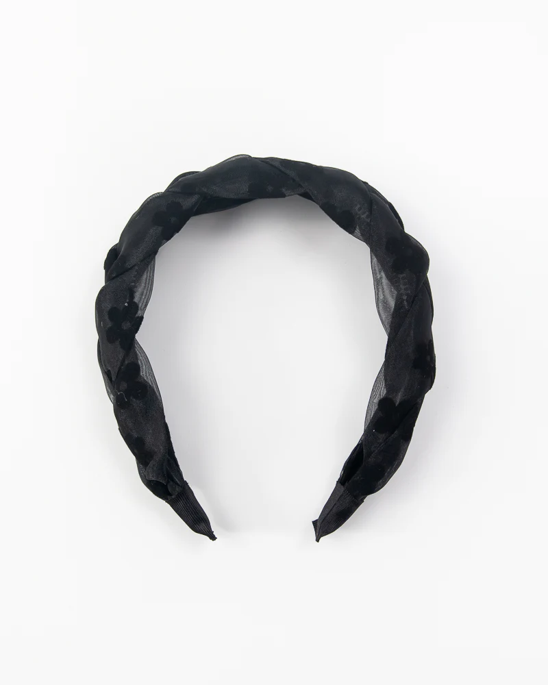 Elegant Floral Twist Headband - Image 3