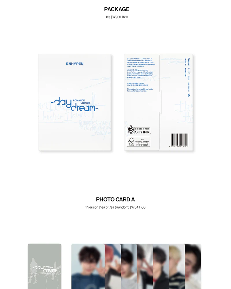 ENHYPEN - 2ND ALBUM Repackage [ROMANCE : UNTOLD –daydream-] (Weverse Albums Ver.) - Image 3