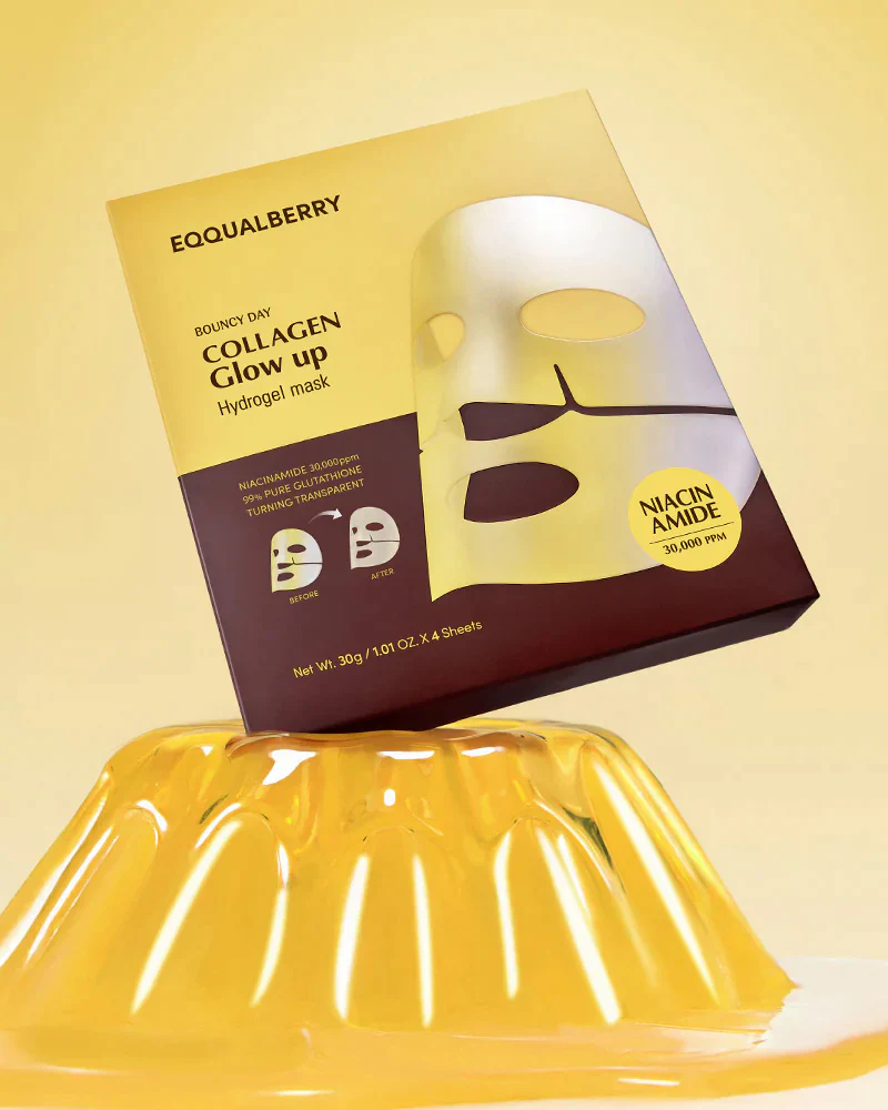 EQQUALBERRY Collagen Glow Up Hydrogel Mask - Image 2