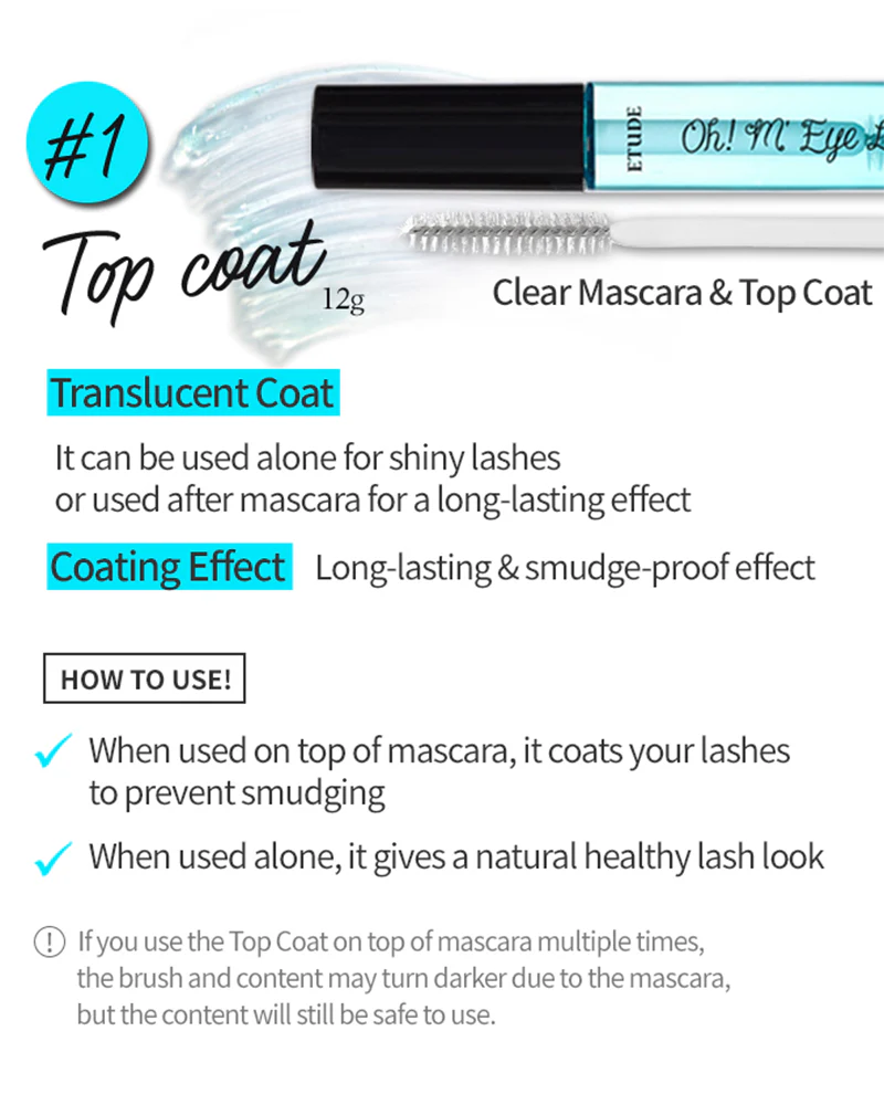 Etude Oh! M'Eye Lash Top Coat - Image 3