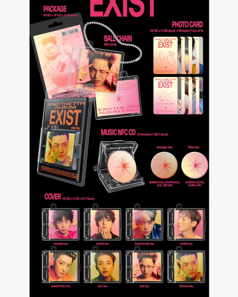 EXO - 7TH ALBUM [EXIST] (SMini Ver.) (8 Versions) - Image 2