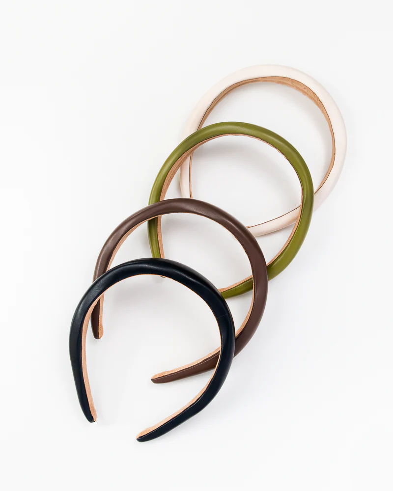Fashionable Leather Headband - Image 2