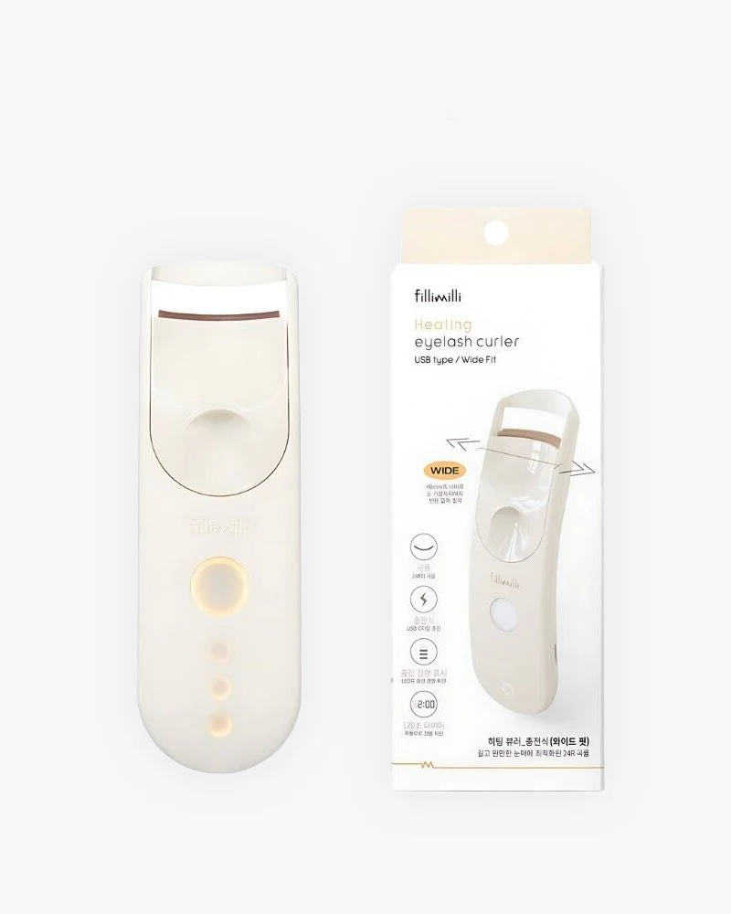 FILLIMILLI Heating Eyelash Curler Wide Fit USB Type - Image 3