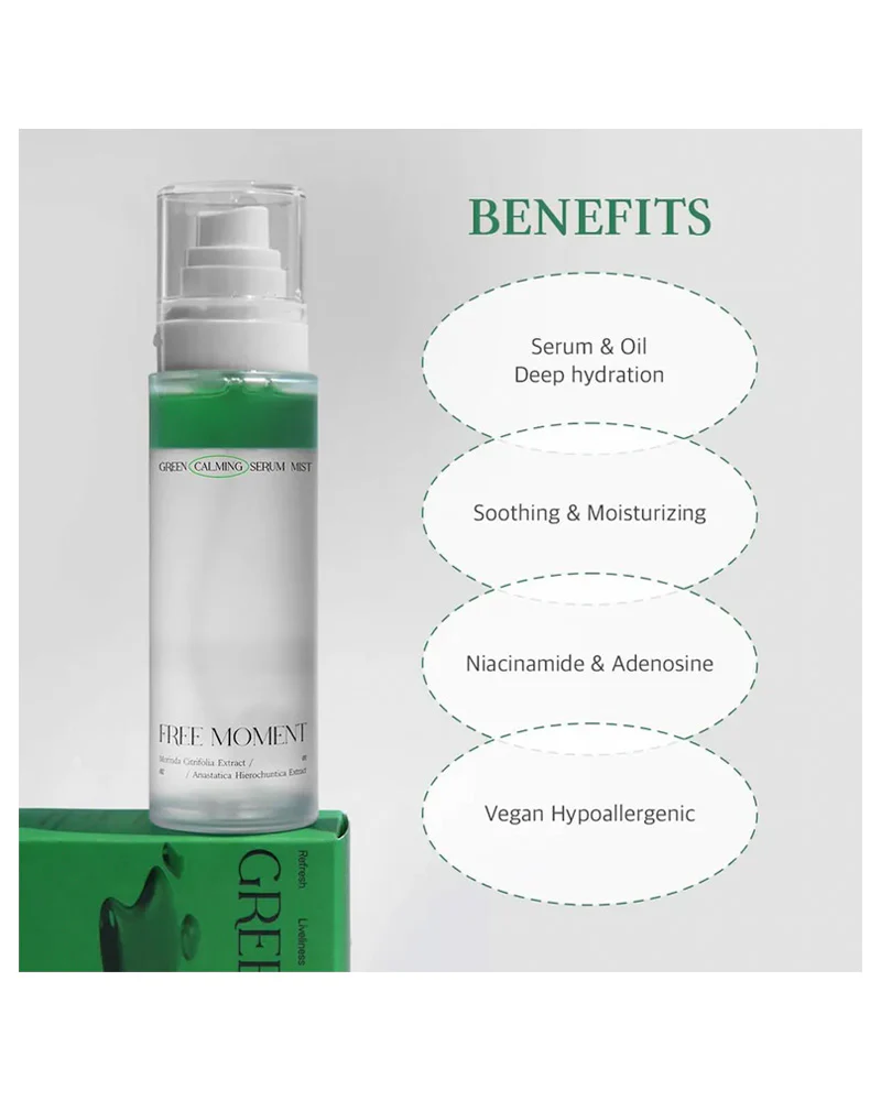 FREE MOMENT Green Calming Serum Mist - Image 4