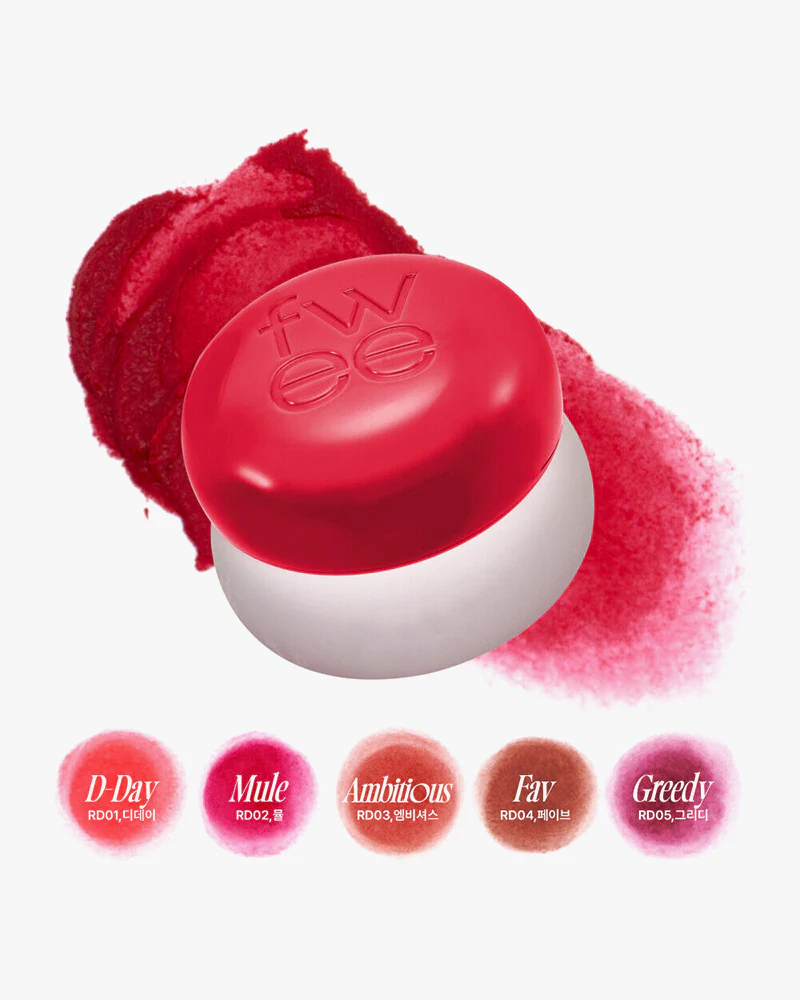 fwee Lip & Cheek Blurry Pudding Pot: Reddish Moment - Image 3