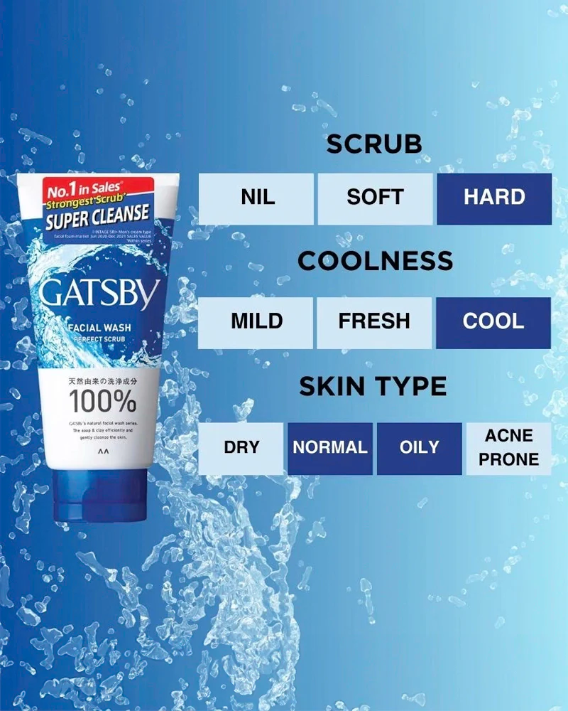 GATSBY Facial Wash Perfect Scrub - Image 3