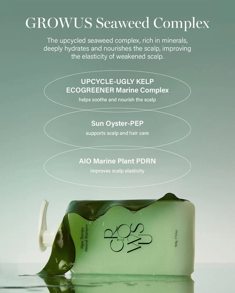GROWUS Algae Therapy Mineral Shampoo - Image 6