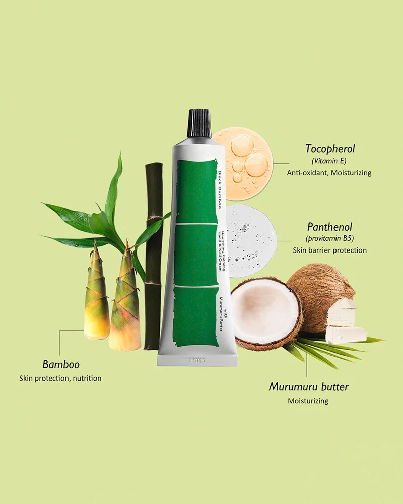 haruharu wonder Black Bamboo Nourishing Calming Hand & Nail Cream - Image 5