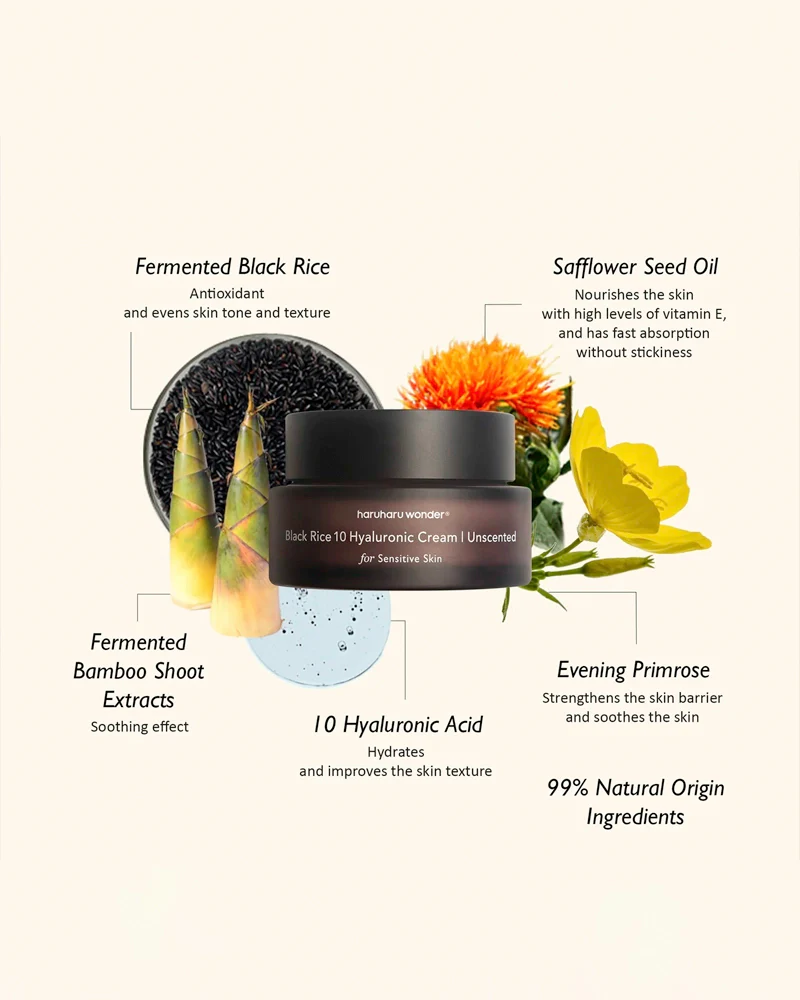 haruharu wonder Black Rice 10 Hyaluronic Cream Unscented - Image 6