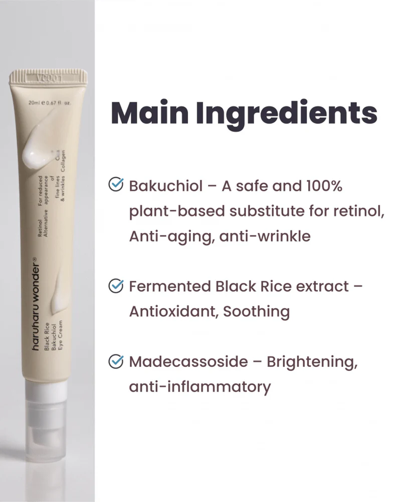 haruharu wonder Black Rice Bakuchiol Eye Cream - Image 3
