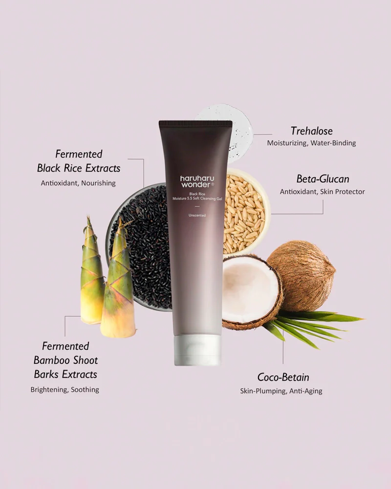 haruharu wonder Black Rice Moisture 5.5 Soft Cleansing Gel - Image 5