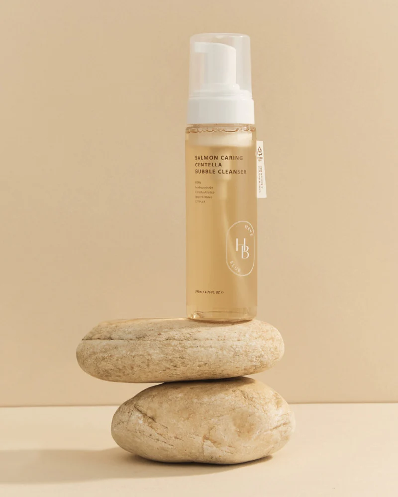 HEVEBLUE Salmon Caring Centella Bubble Cleanser - Image 2