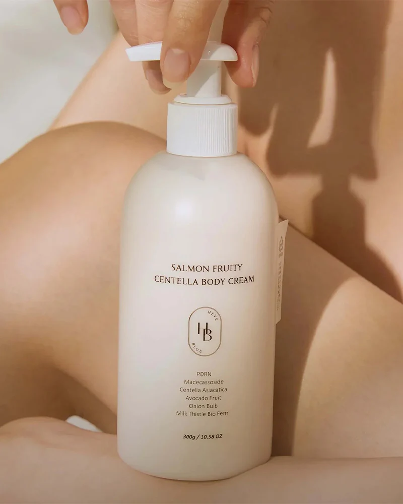 HEVEBLUE Salmon Fruity Centella Body Cream - Image 3
