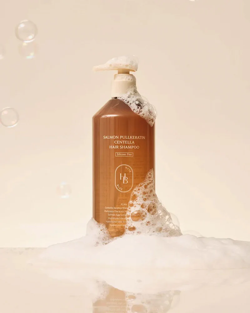 HEVEBLUE Salmon Pullkeratin Centella Hair Shampoo - Image 3