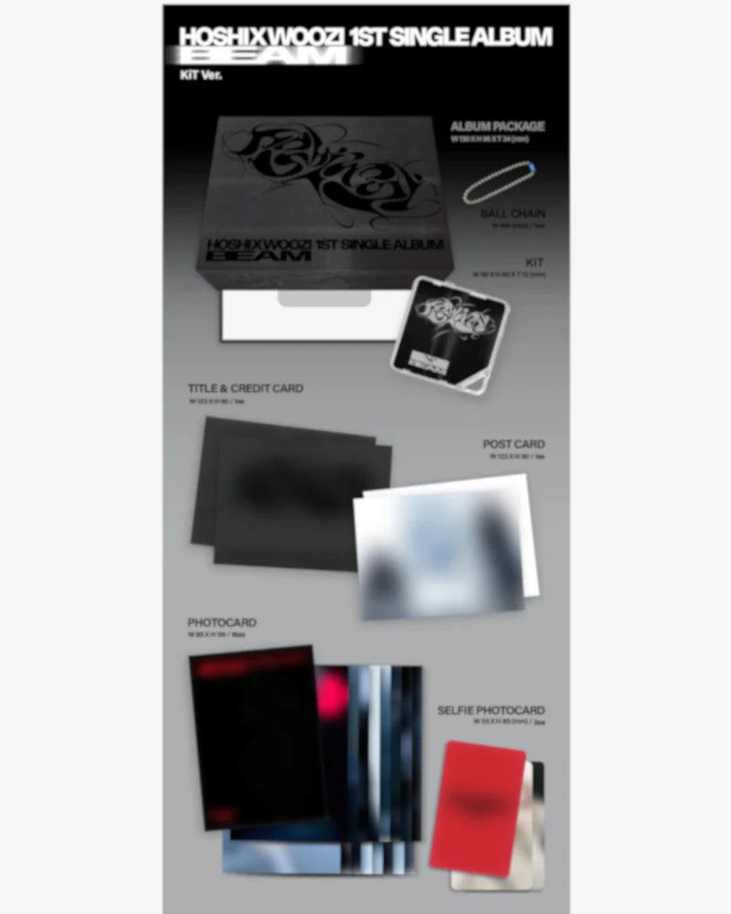 HOSHI X WOOZI - 1st Single Album 'BEAM' KiT Ver. - Image 2