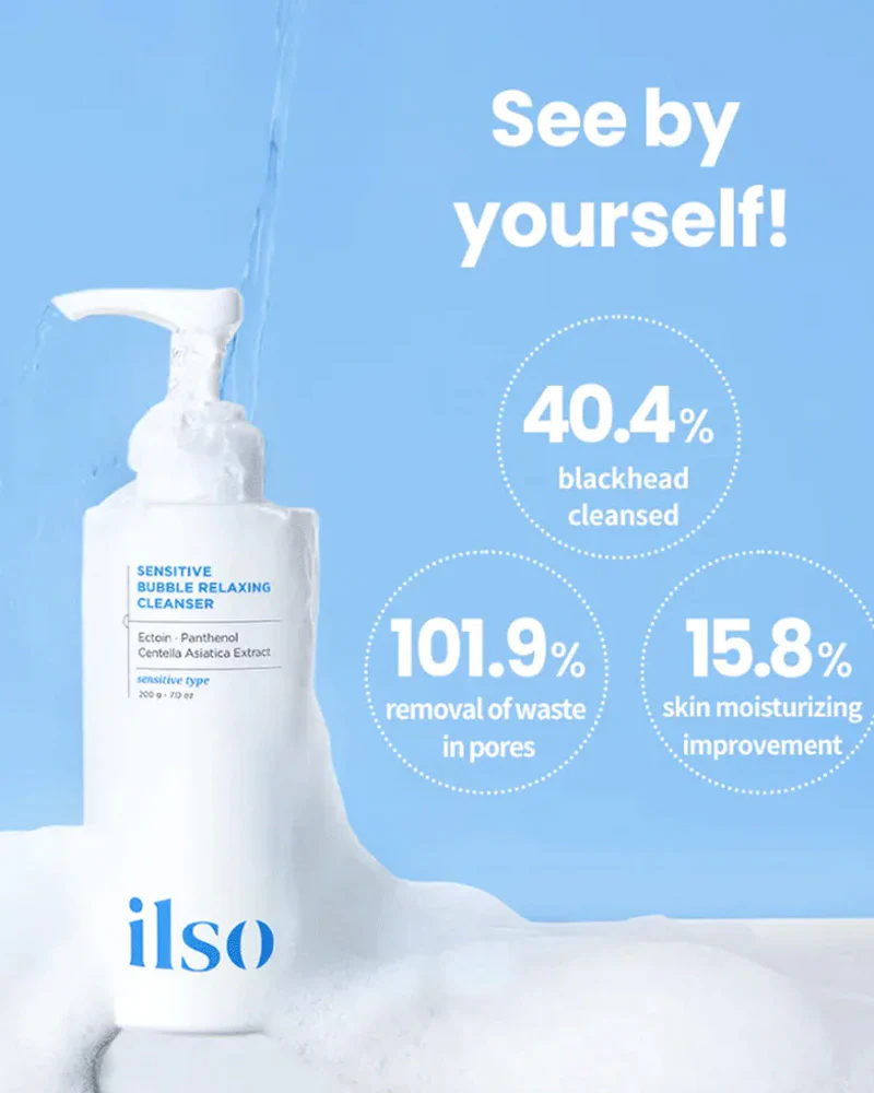 ilso Sensitive Bubble Relaxing Cleanser - Image 3