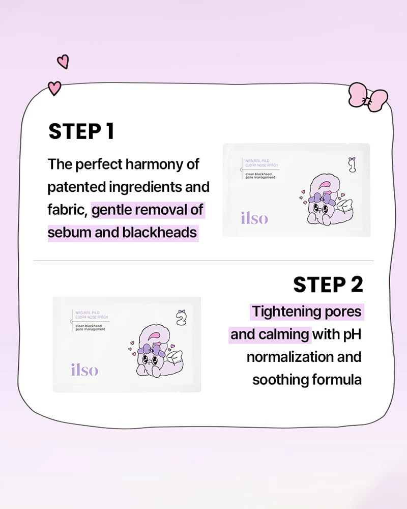 ilso Natural Mild Clear Nose Patch #Esther Bunny - Image 4
