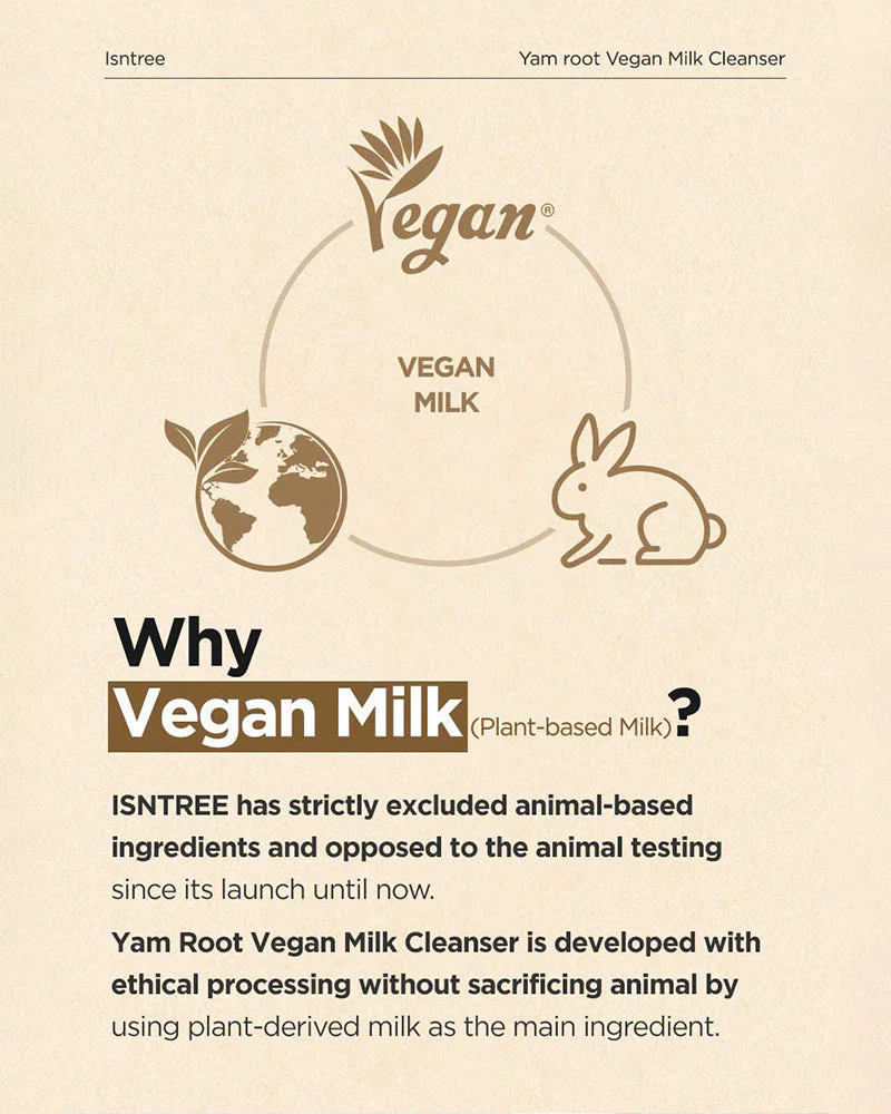 ISNTREE Yam Root Vegan Milk Cleanser - Image 8