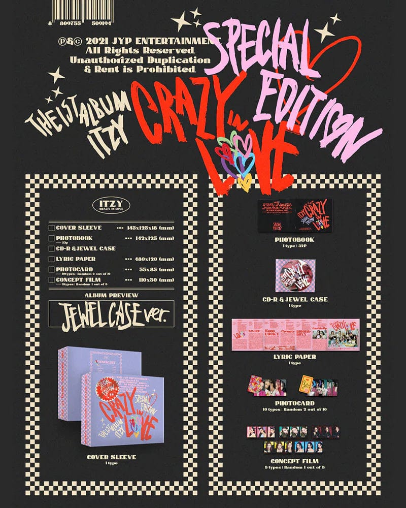 ITZY - ITZY THE 1ST ALBUM CRAZY IN LOVE SPECIAL EDITION (JEWELCASE VER.) - Image 2