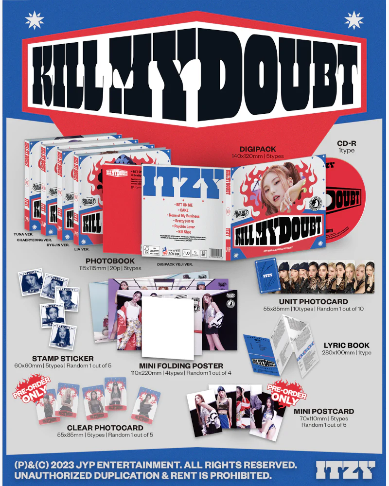 ITZY - [KILL MY DOUBT] (DIGIPACK Ver.) (5 Versions) - Image 2