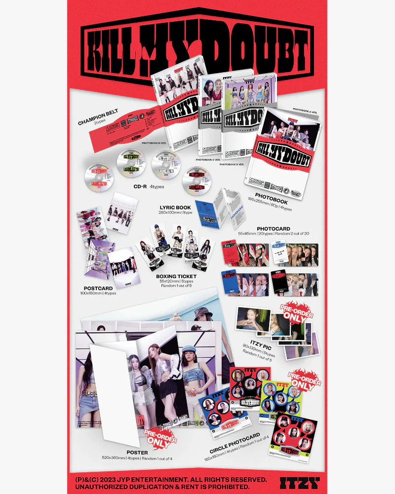 ITZY - [KILL MY DOUBT] (STANDARD) (4 Versions) - Image 2